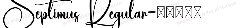 Septimus Regular字体转换